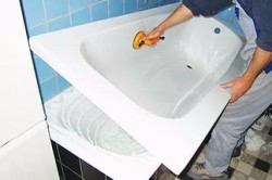 Акриловый вкладыш в ванну и полный ремонт санузла